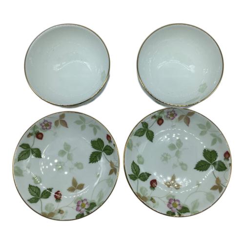 Wedgwood (ウェッジウッド) ティーカップ&ソーサー ワイルドストロベリー 2Pセット