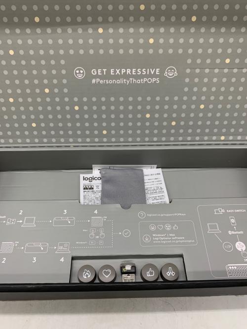 LOGICOOL (ロジクール) ワイヤレスキーボード K730GY POP KEYS 2023年製