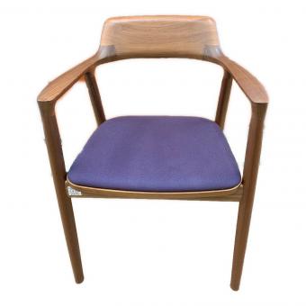 MARUNI (マルニ) ダイニングチェアー ブラウン×パープル 331 アームチェア 木製 HIROSHIMA