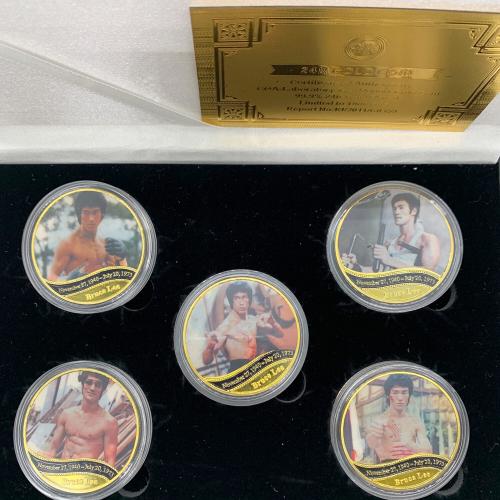 Worth collection ブルースリー ゴールドコイン 5枚セット