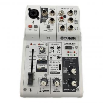 YAMAHA (ヤマハ) AG03 オーディオインターフェイス ライブストリーミングミキサー　ケーブル付