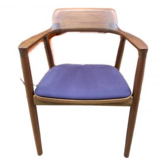 MARUNI (マルニ) ダイニングチェアー ブラウン×パープル 331 アームチェア 木製 HIROSHIMA