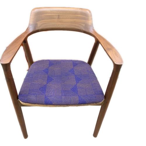 MARUNI (マルニ) ダイニングチェアー ブラウン×パープル 331 アームチェア 木製 HIROSHIMA