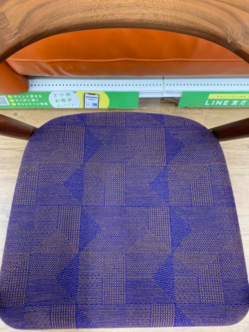 MARUNI (マルニ) ダイニングチェアー ブラウン×パープル 331 アームチェア 木製 HIROSHIMA