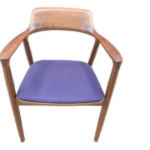 MARUNI (マルニ) ダイニングチェアー ブラウン×パープル 331 アームチェア 木製 HIROSHIMA