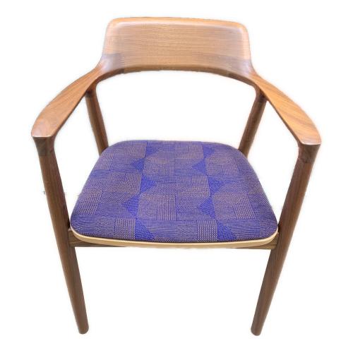 MARUNI (マルニ) ダイニングチェアー ブラウン×パープル 331 アームチェア 木製 HIROSHIMA