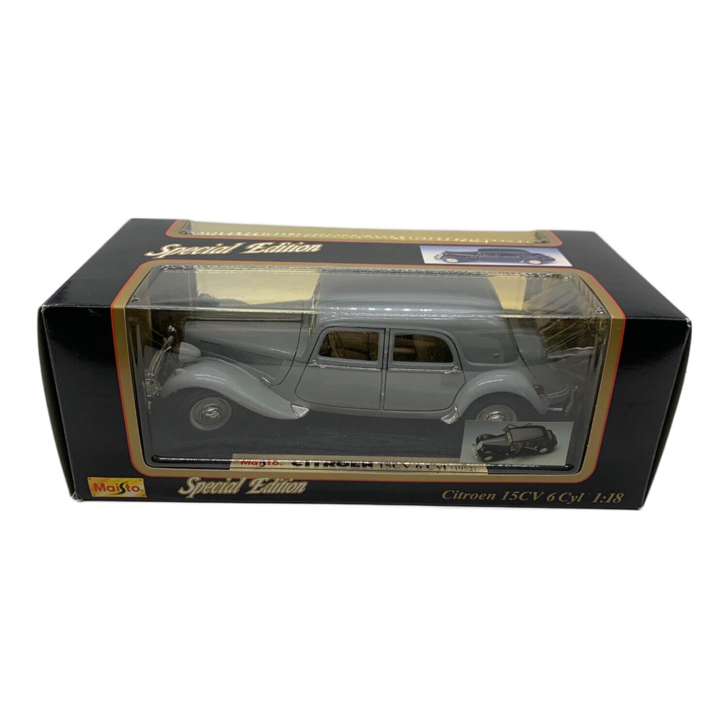 ミニカー Maisto CITROEN 15CV 6 Cyl (1952) 1/18 Maisto (マイスト) 1952 Citroen (シトロエン) 15CV 6 CYL 1/18 Black