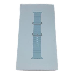 Apple (アップル) applewatchバンド 49mmケース用オーシャンバンド MXTF3FE/A アイスブルー ナチュラルチタニウム