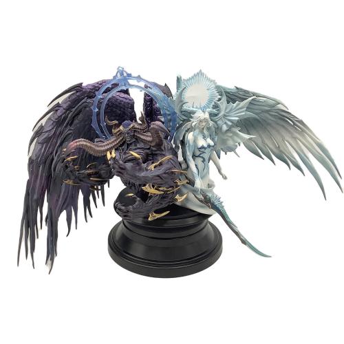 フィギュア 接着痕有 アイテムコード使用不明 FF14 ハイデリン＆ゾディアーク マイスタークオリティフィギュア