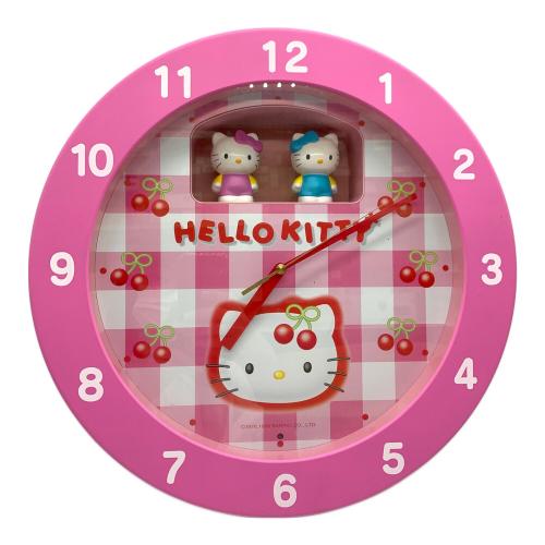 美品！【ハローキティ】 からくり時計 動作OK 希少 美品！【ハローキティ】 からくり時計 動作OK 希少