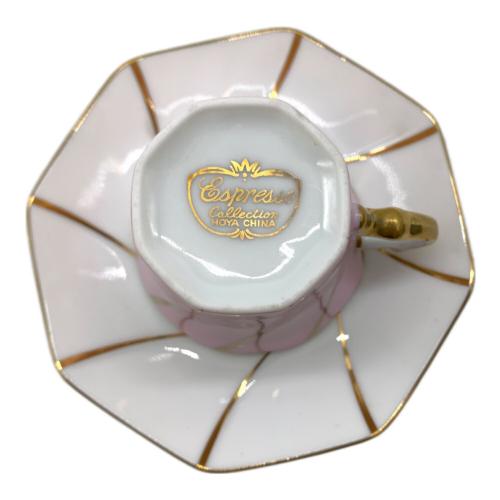 HOYA (ホーヤ) デミタスカップ&ソーサー ピンク