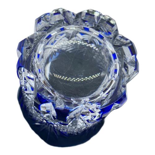 切子 ミニロックグラス ブルー