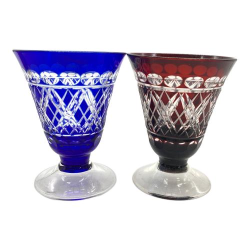 KAMAY (カメイ) 色被切子グラス 江戸切子 2Pセット｜トレファクONLINE