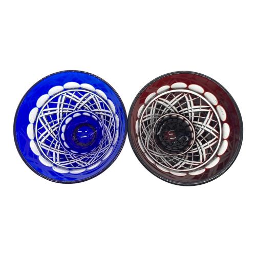 KAMAY (カメイ) 色被切子グラス 江戸切子 2Pセット