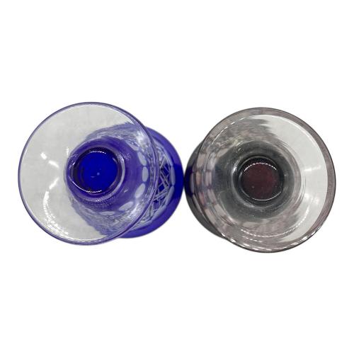 KAMAY (カメイ) 色被切子グラス 江戸切子 2Pセット