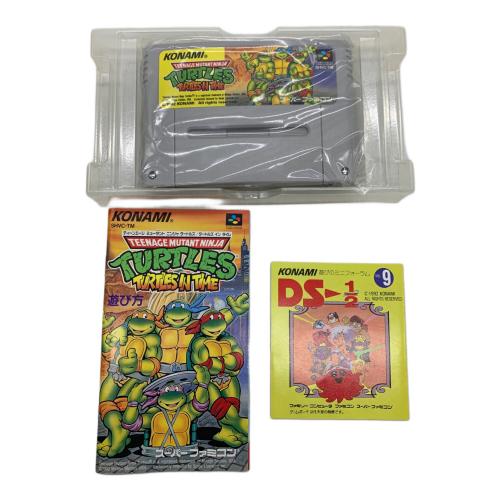 コナミ スーパーファミコン用ソフト ティーンエイジ ミュータント ニンジャタートルズ タートルズ イン タイム -