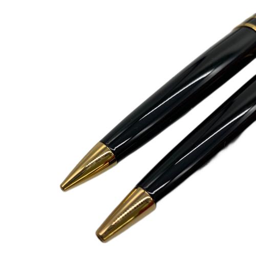 WATERMAN (ウォーターマン) ボールペ＆ シャープペンセット ブラック×ゴールド ケーススレ有