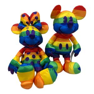 ディズニー レインボーコレクション ミッキー＆ミニー ペア　ヌイグルミ