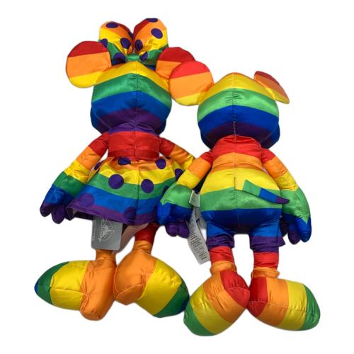 ディズニー レインボーコレクション ミッキー＆ミニー ペア　ヌイグルミ