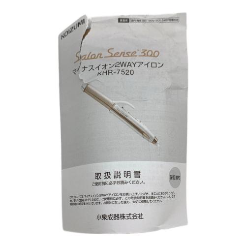 KOIZUMI (コイズミ) ヘアーアイロン KHR-7520
