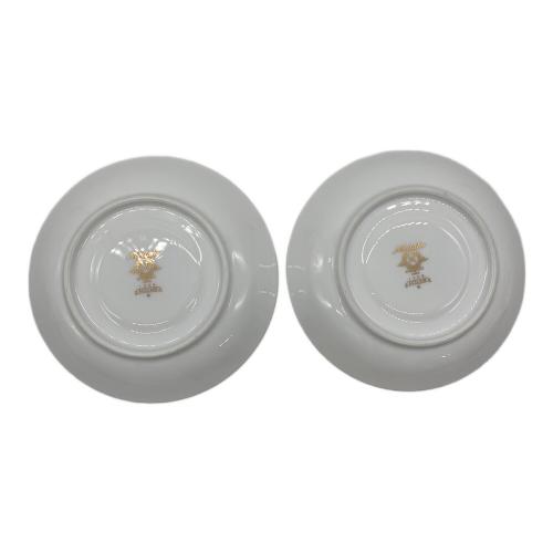 Noritake (ノリタケ) カップ&ソーサー 金彩 レッド＆ブルー ① アクレイム 2Pセット