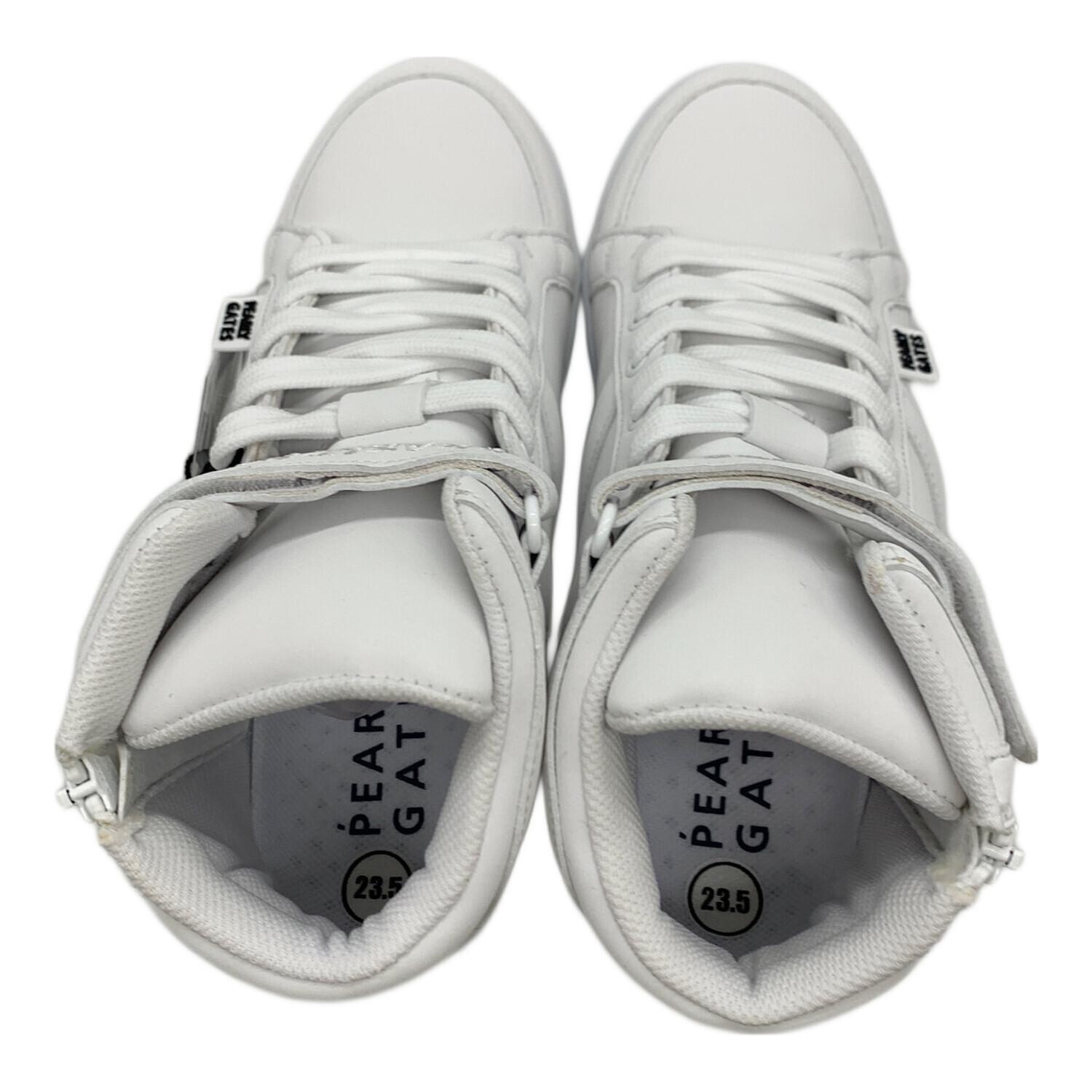 新品 PEARLY GATES ハイカット ゴルフシューズ 白23.5cm パーリーゲイツ×コンバース ハイカットゴルフシューズ 白×ネイビー