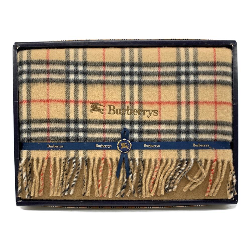 【新品•未使用品】 Burberrys / バーバリー　ラムウール　ひざ掛け BURBERRY (バーバリー) ラムウール膝掛け｜トレファクONLINE
