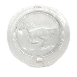 LALIQUE (ラリック) ガラスプレート 1990 馬