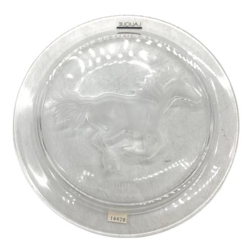 LALIQUE (ラリック) ガラスプレート 1990 馬