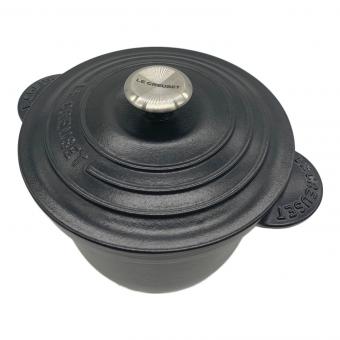 LE CREUSET (ルクルーゼ) 鍋 ブラック ココット・エブリィ 20
