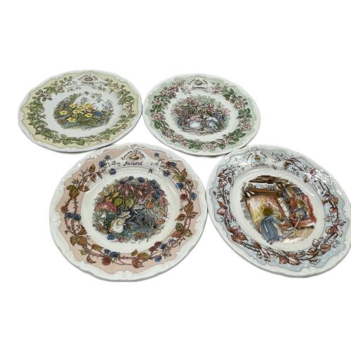 ROYAL DOULTON (ロイヤルドルトン) ラウンドプレート 春～冬 4枚セット