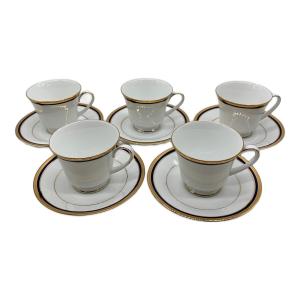 Noritake (ノリタケ) カップ&ソーサー TOORAKBULE 5Pセット