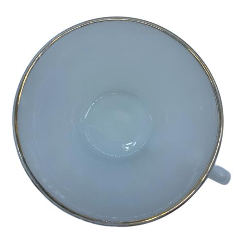 Fire King (ファイヤーキング) ティーカップ スワール ゴールドリム