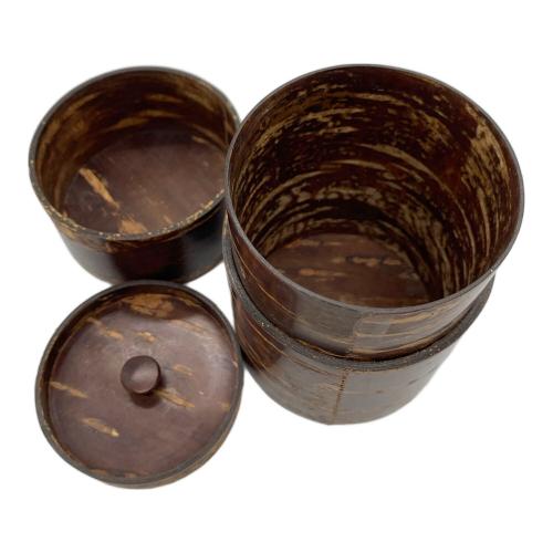 桜皮細工 (オウヒザイク) 茶器セット