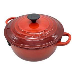LE CREUSET (ルクルーゼ) 両手鍋 レッド ココット・ロンド