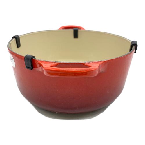 LE CREUSET (ルクルーゼ) 両手鍋 レッド ココット・ロンド