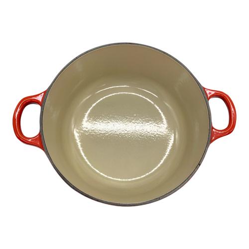 LE CREUSET (ルクルーゼ) 両手鍋 レッド ココット・ロンド