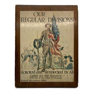置物 木製看板 OUR REGULARBDIVISIONS