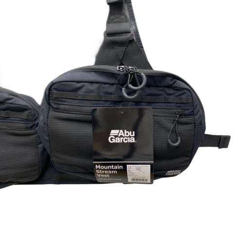 Abu Garcia (アブガルシア) フィッシングベスト メンズ SIZE Free ブラック マウンテンストリーム FWフィッシングベスト ブラック
