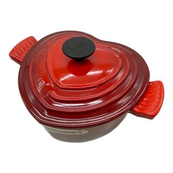 LE CREUSET (ルクルーゼ) 鍋 レッド ハート ココット・ロンド