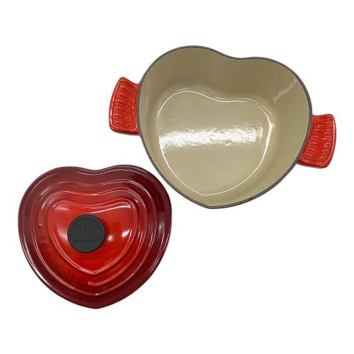 LE CREUSET (ルクルーゼ) 鍋 レッド ハート ココット・ロンド