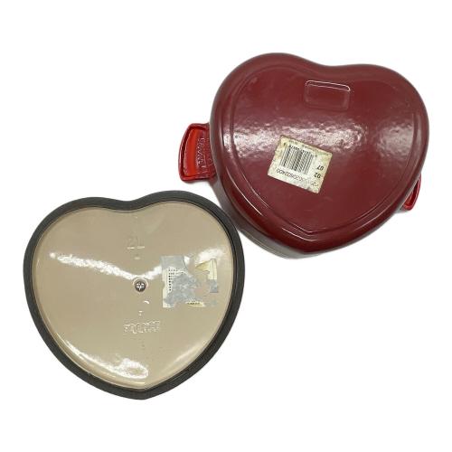 LE CREUSET (ルクルーゼ) 鍋 レッド ハート ココット・ロンド