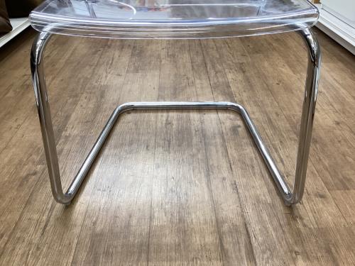 IKEA (イケア) ダイニングチェアー トービアス クリア×シルバー