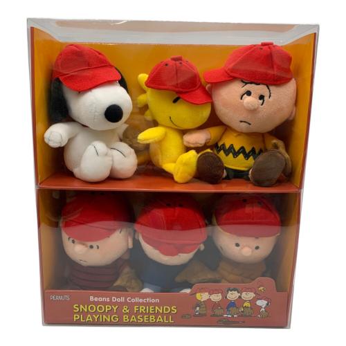 PEANUTS (ピーナッツ) ヌイグルミ スヌーピーソフトビーンドールセット 野球