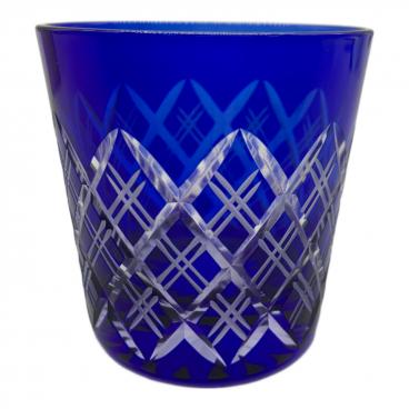 黒川 昭男作 江戸切子 ぐい呑み 未使用品 黒川 昭男『江戸切子 ぐい呑