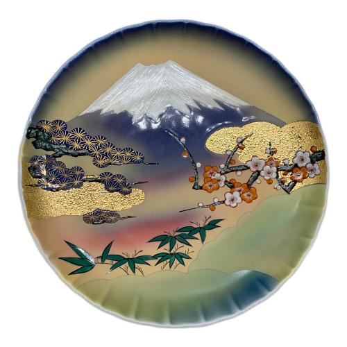 飾り皿 黄金富士