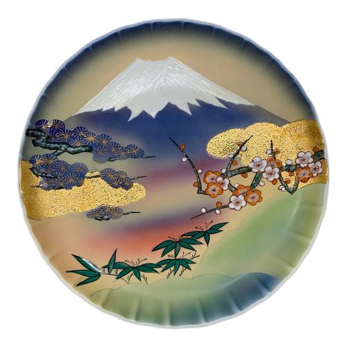 飾り皿 黄金富士
