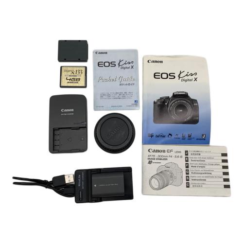CANON (キヤノン) 一眼レフカメラ EOS KISS digital X Canon EF75-300mm F4-5.6 IS USM付