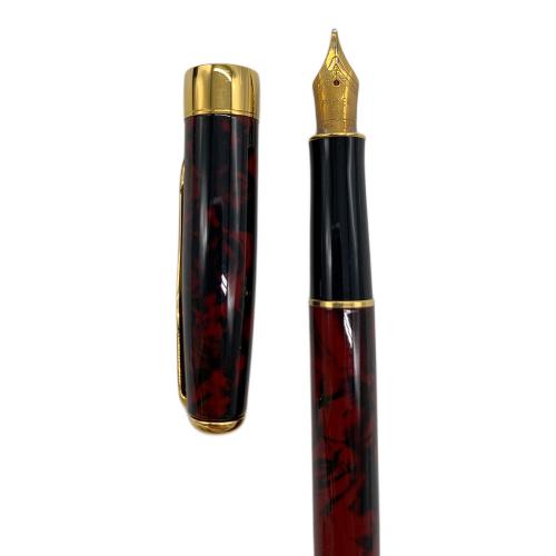 PARKER (パーカー) 万年筆 ペン先 K18 ブラック×レッド ソネット