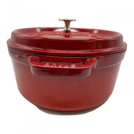 STAUB 両手鍋 レッド 24cm Staub (ストウブ) 両手鍋 SIZE 24cm レッド｜トレファクONLINE